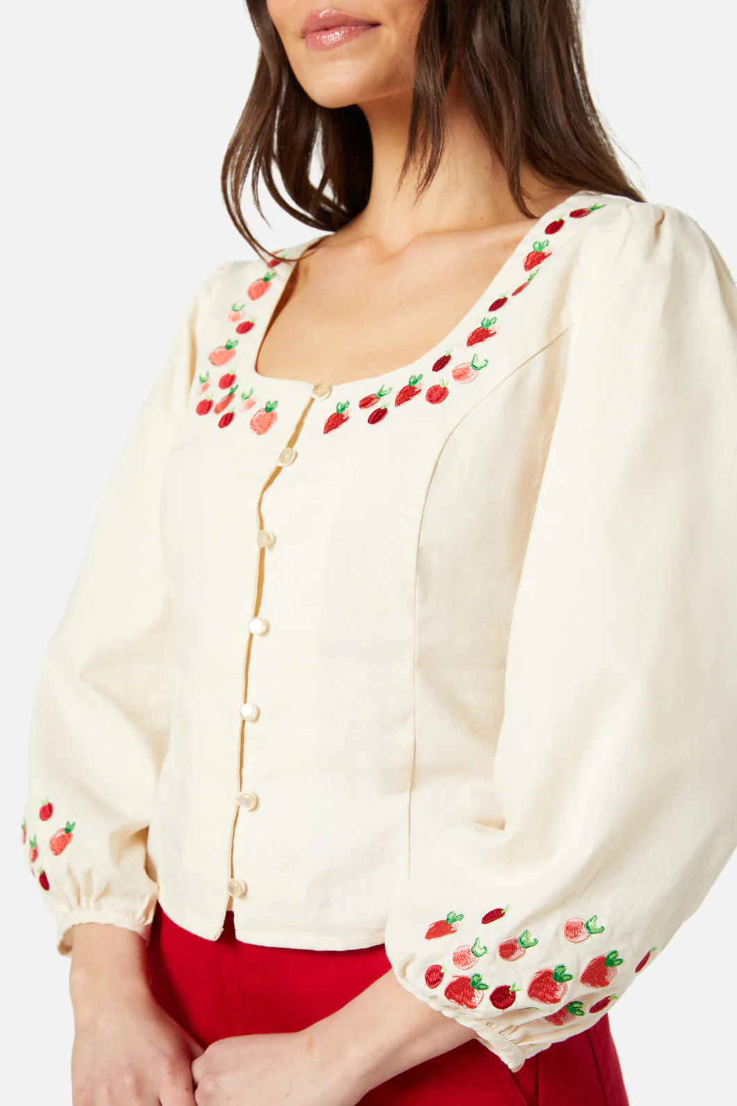 Bessie Embroidered Top - Olabens