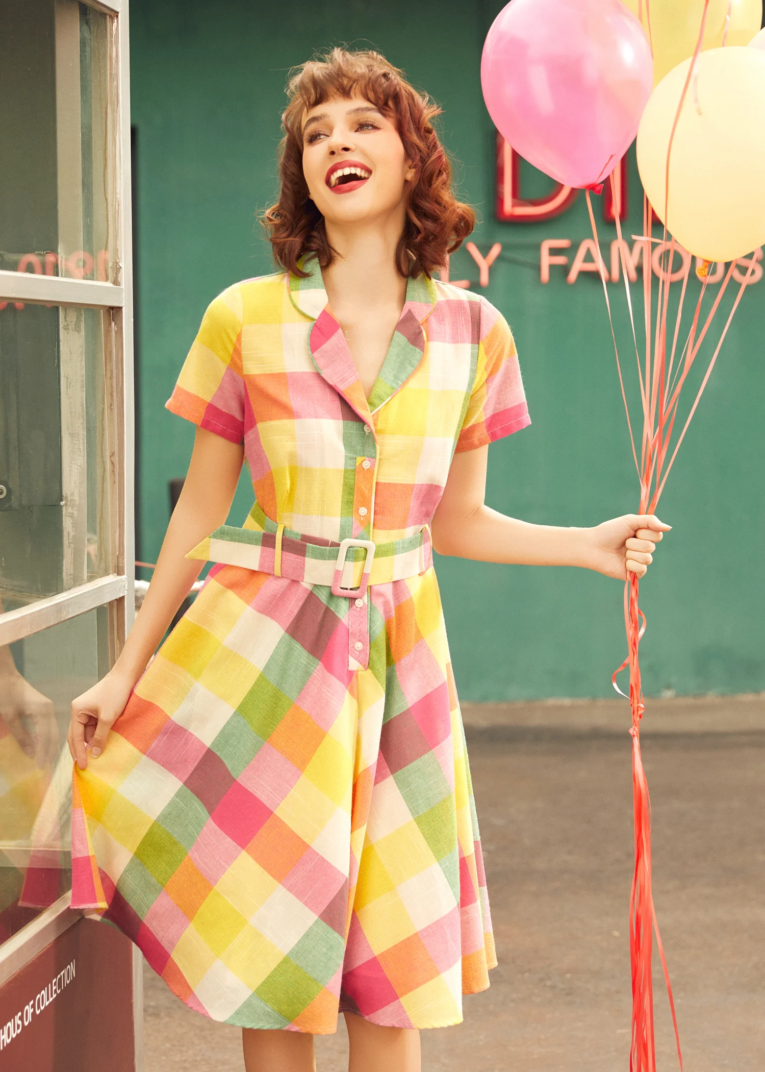 The Soda Fountain Sweetheart Dress - Olabens