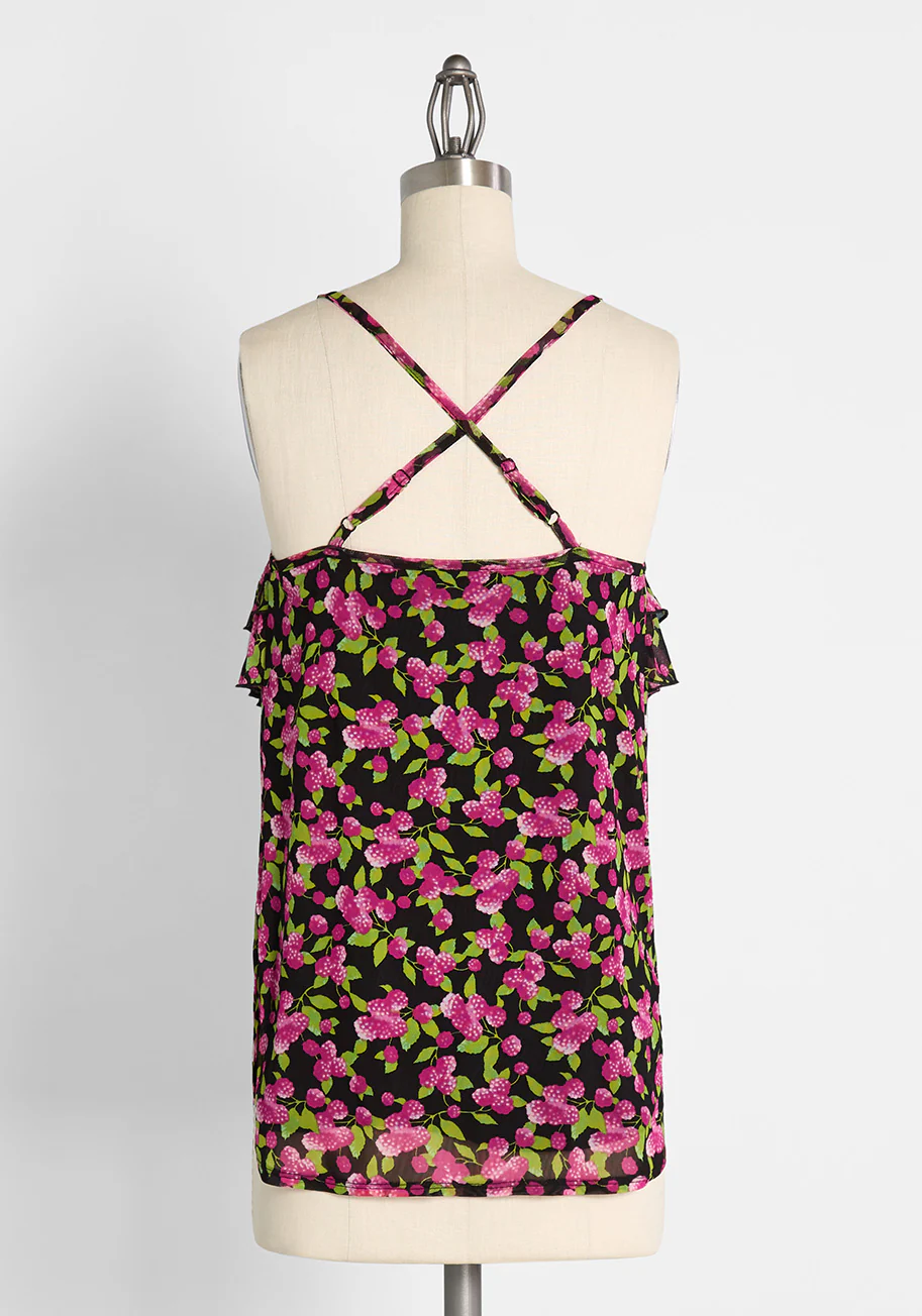 Drenched in Ruffles and Raspberries Camisole - Olabens
