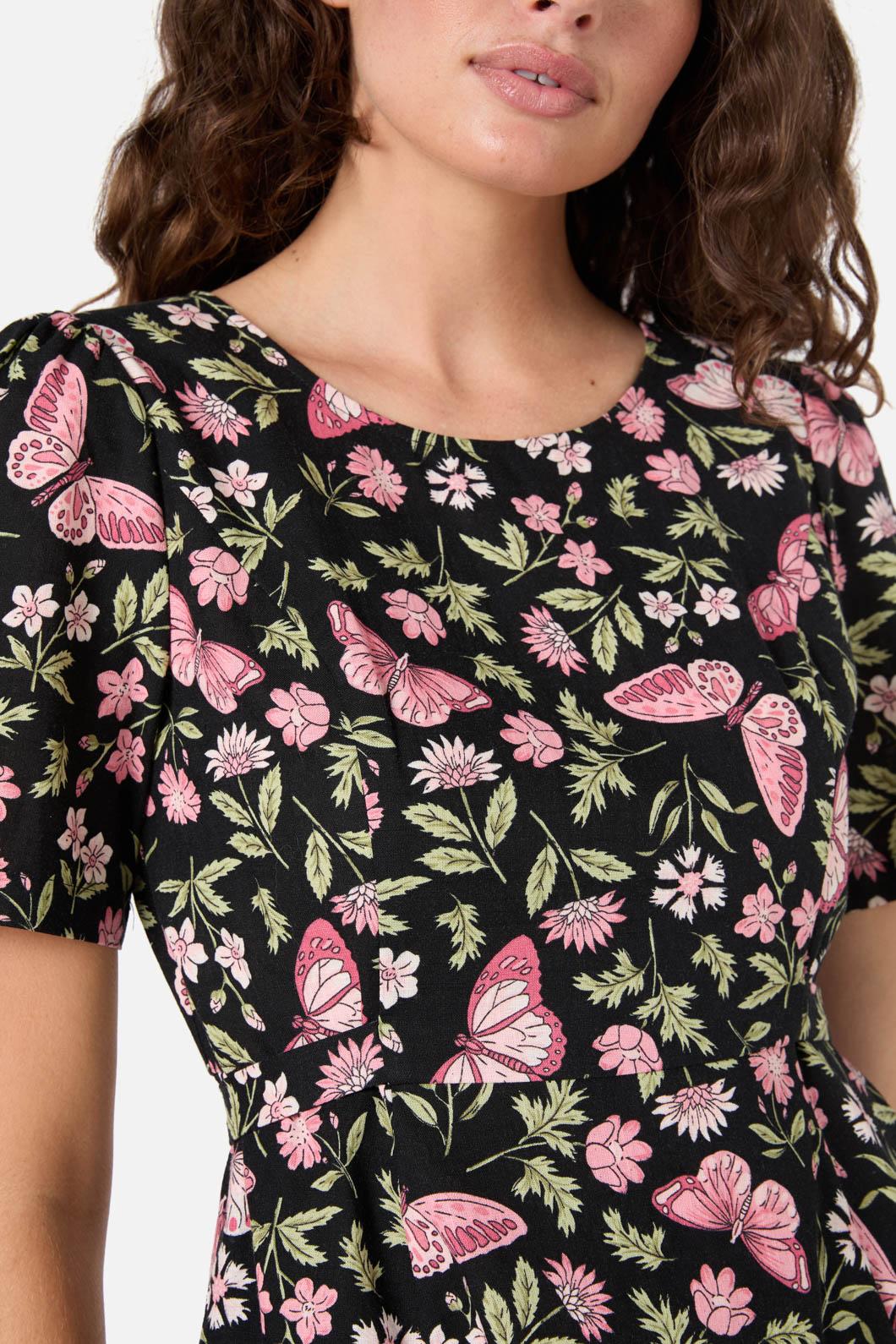 Yvette Butterfly Mini Dress - Olabens