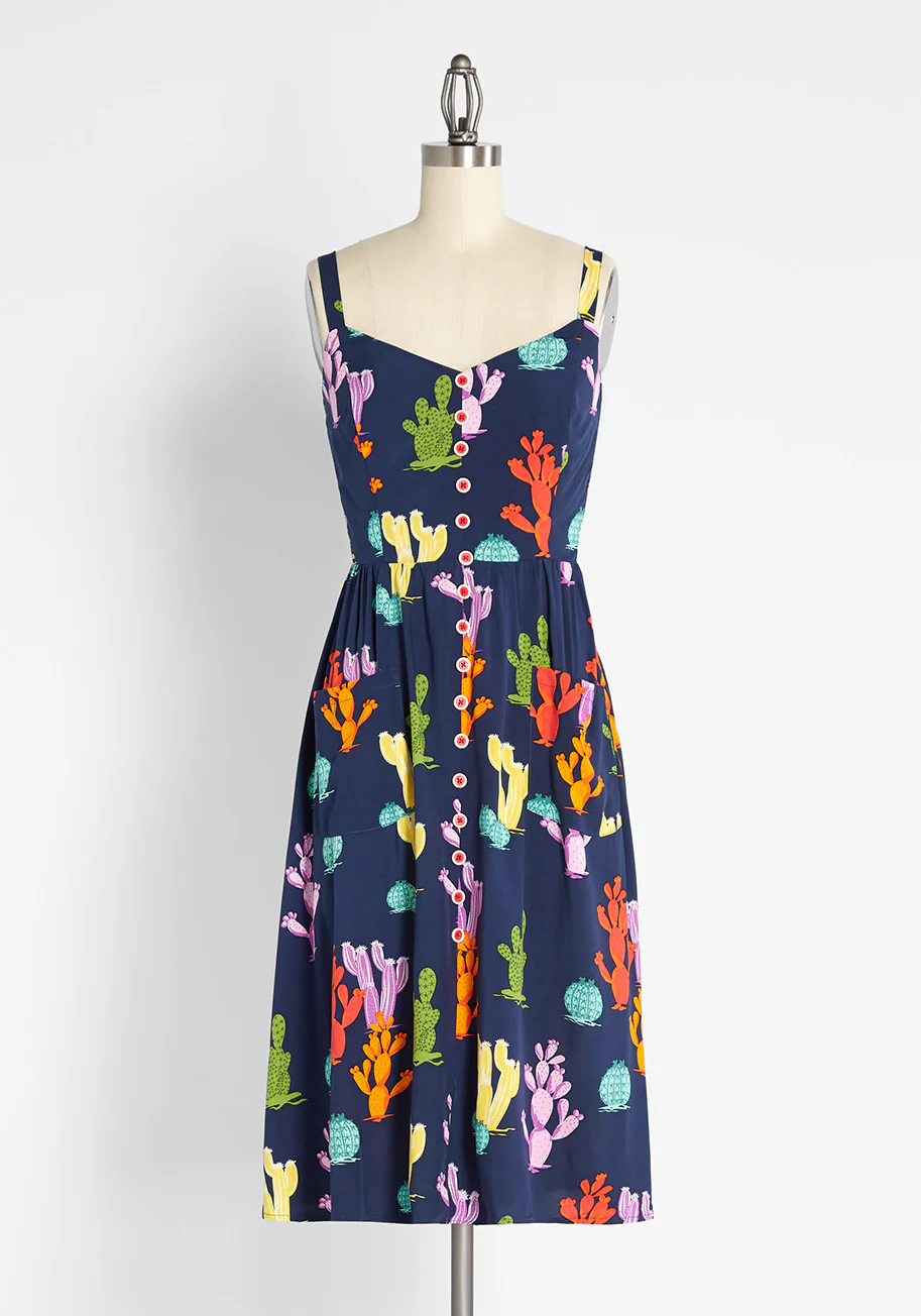 Isnyt x Collectif Cactus Makes Perfect Dress - Olabens