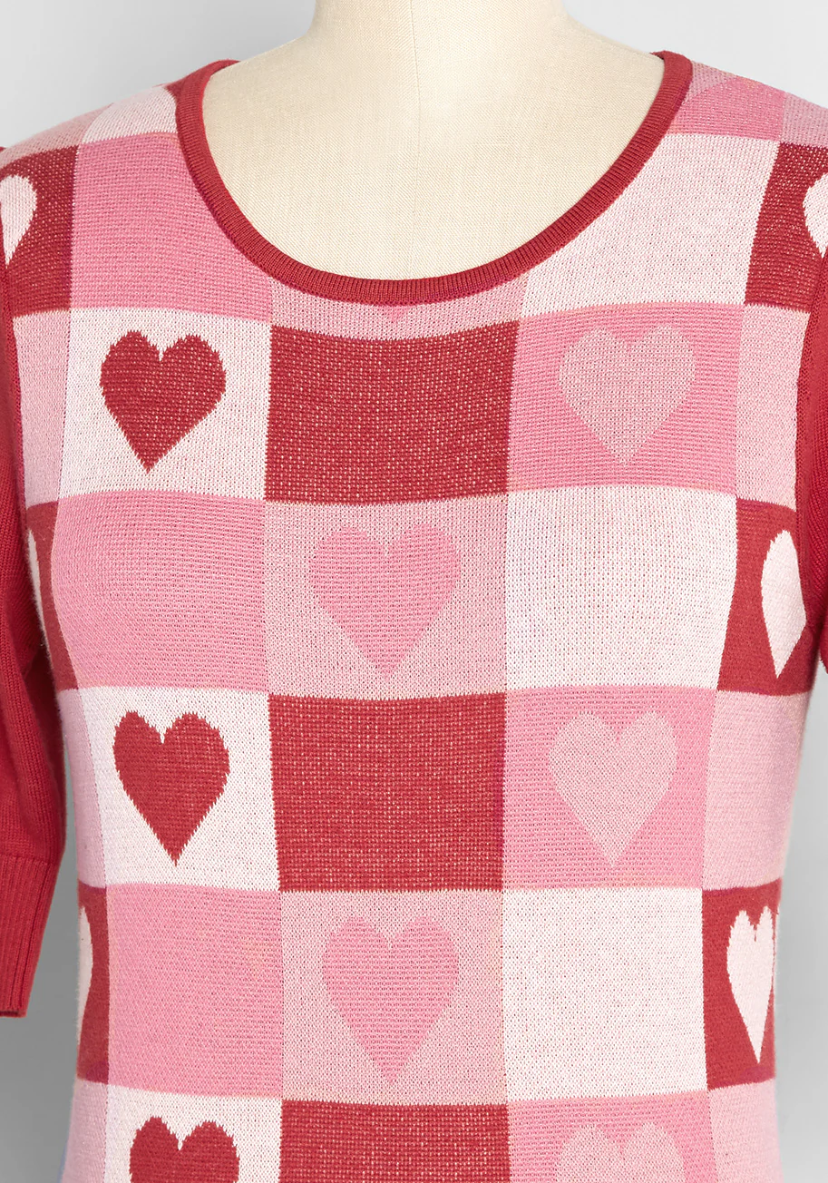 Check My Heart Knit Top - Olabens