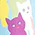 Isnyt x Collectif Rainbow Sky Kittens Swing Skirt - Olabens
