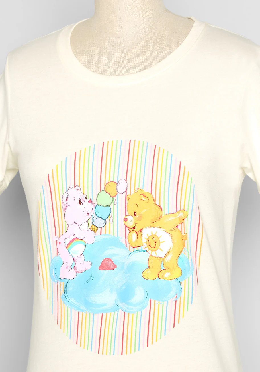 Isnyt X Care Bears When Casual Calls Crew Neck Tee - Olabens