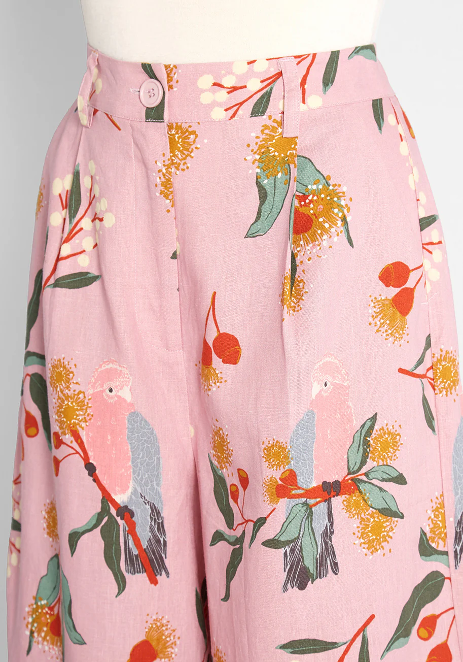 Magical Menagerie Wide-Leg Pants - Olabens