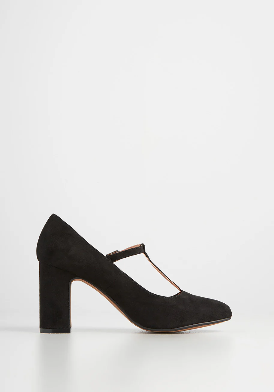 Simple Pleasantries T-Strap Heel - Olabens