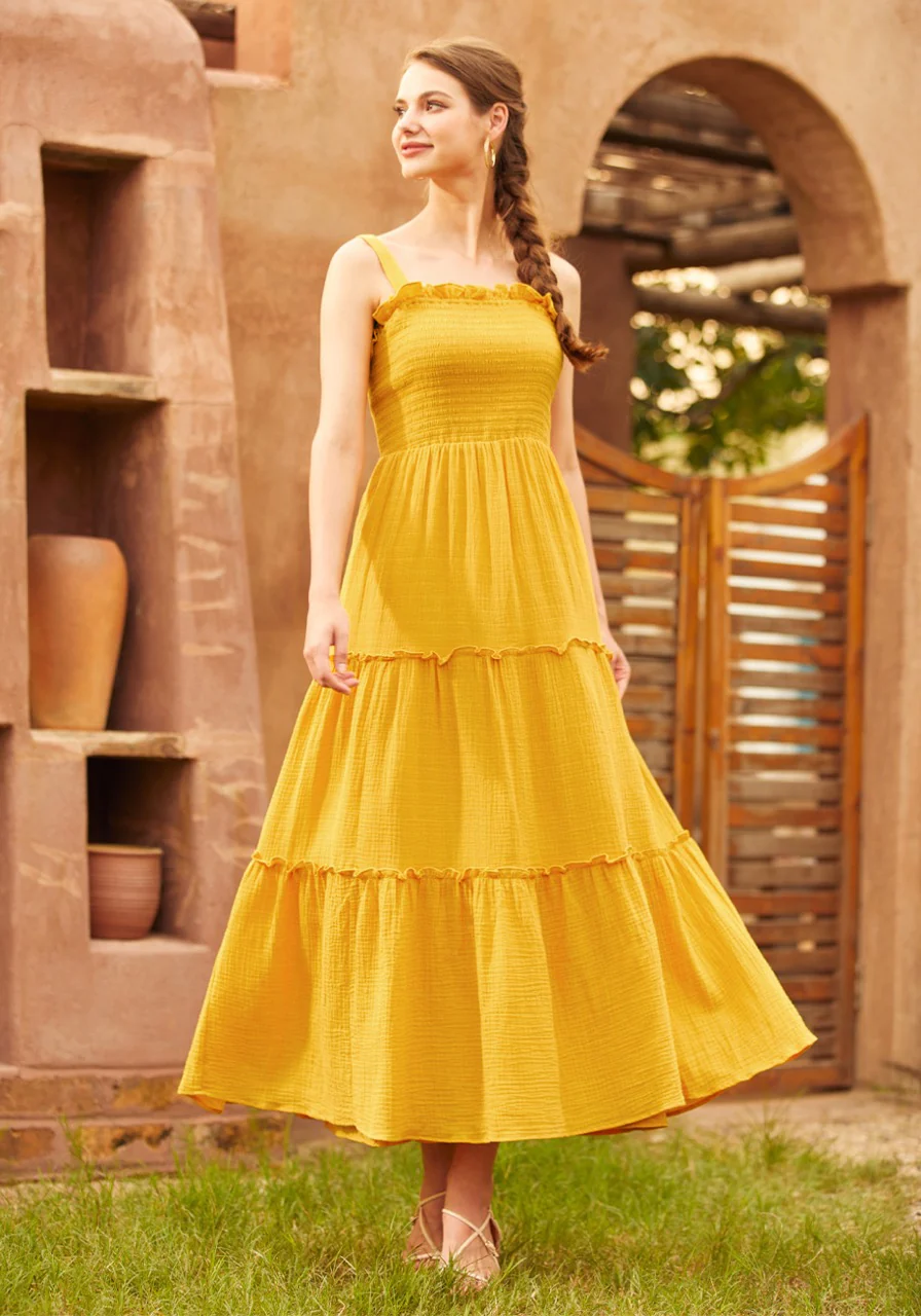 Glimmering Goddess Maxi Dress - Olabens