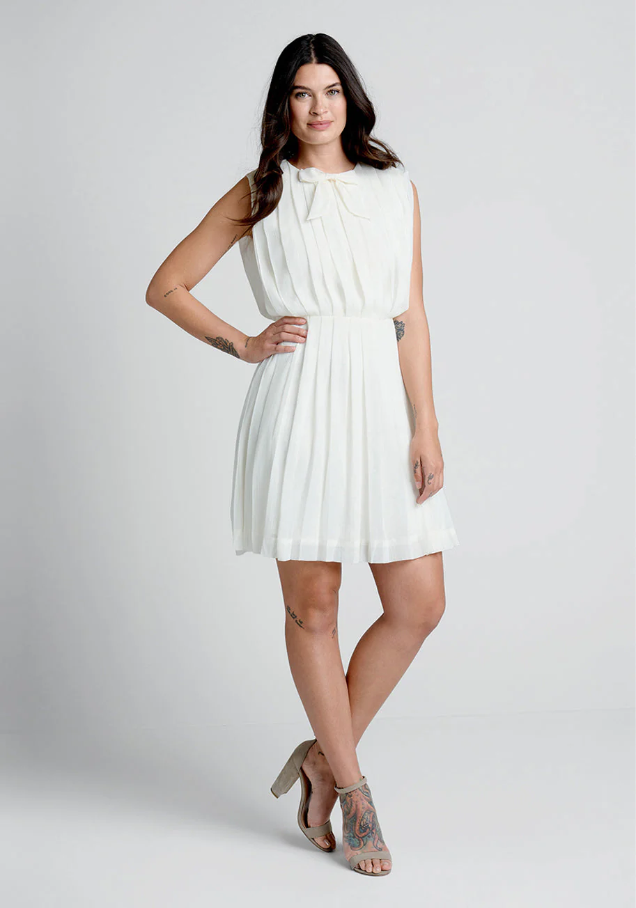 The Pleat-est Things Mini Dress - Olabens