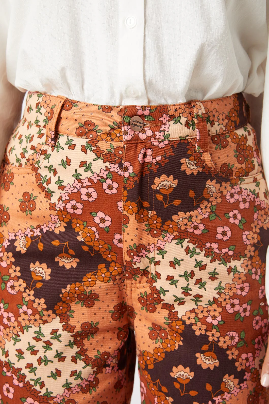 Patchwork Flower Jean - Olabens