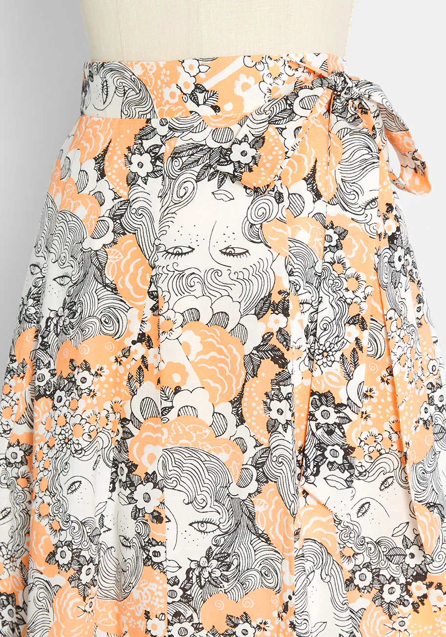 Peeking at Perfection A-Line Skirt - Olabens