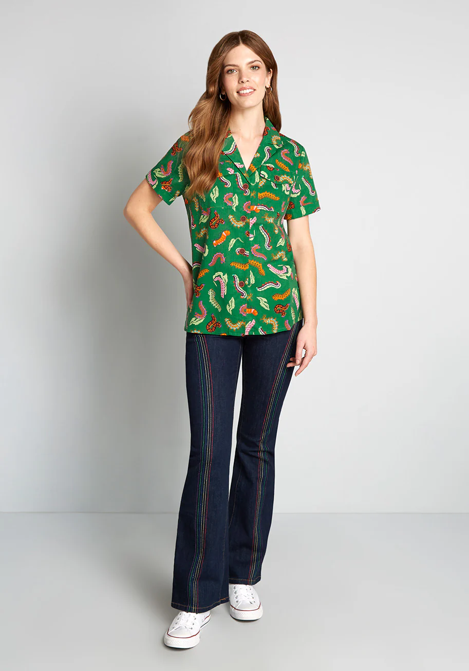 Constantly Transforming Button-Up Top - Olabens