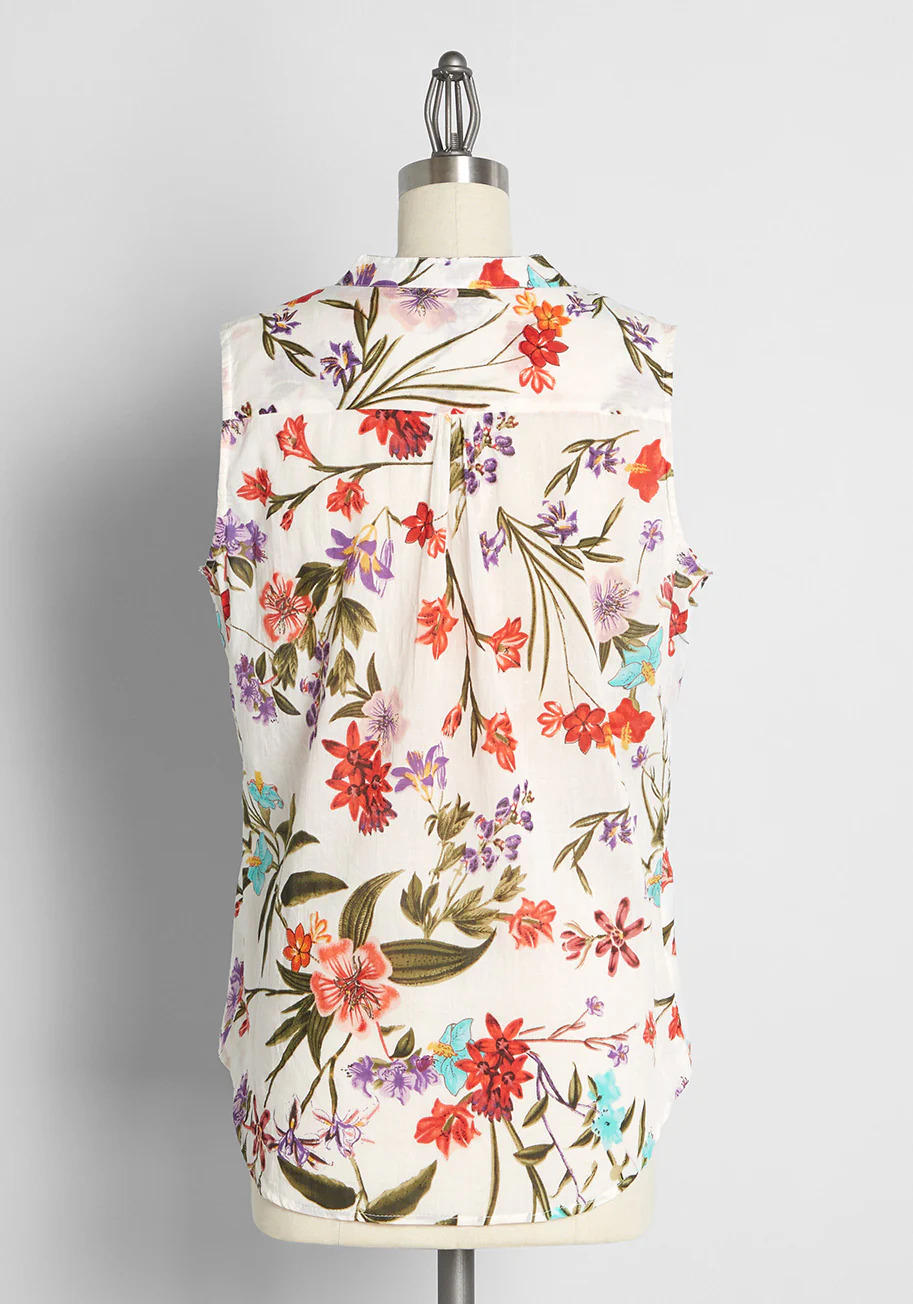 Just Breezing By Sleeveless Shirt - Olabens