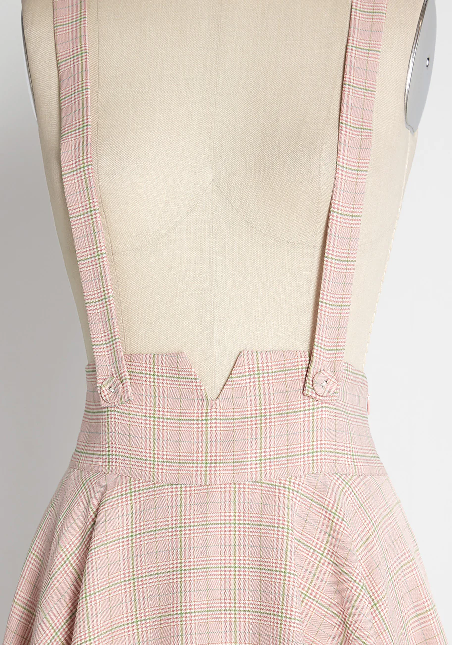 Sentimental and Sweet Plaid Jumper - Olabens
