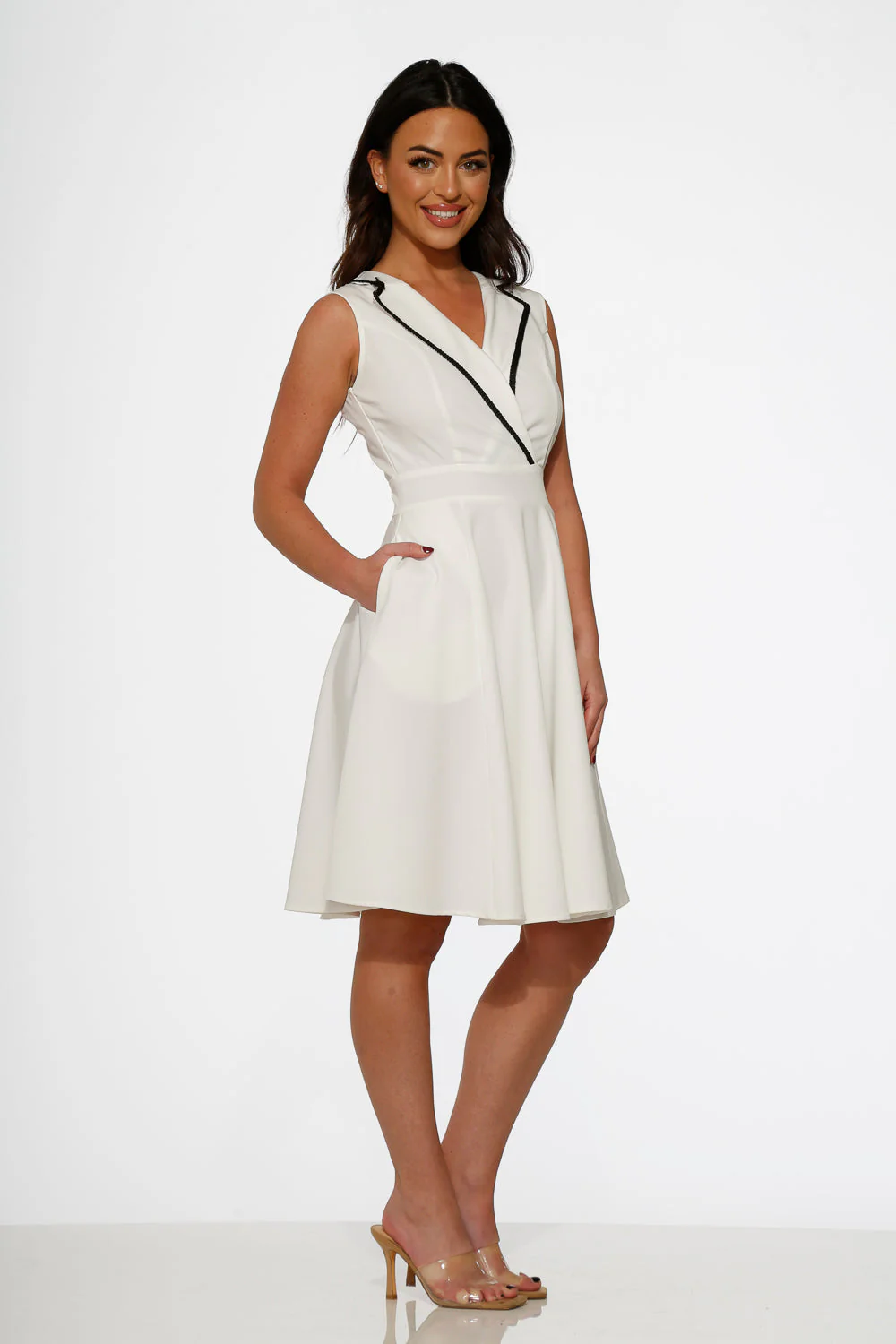 White Jenny Swing Dress - Olabens