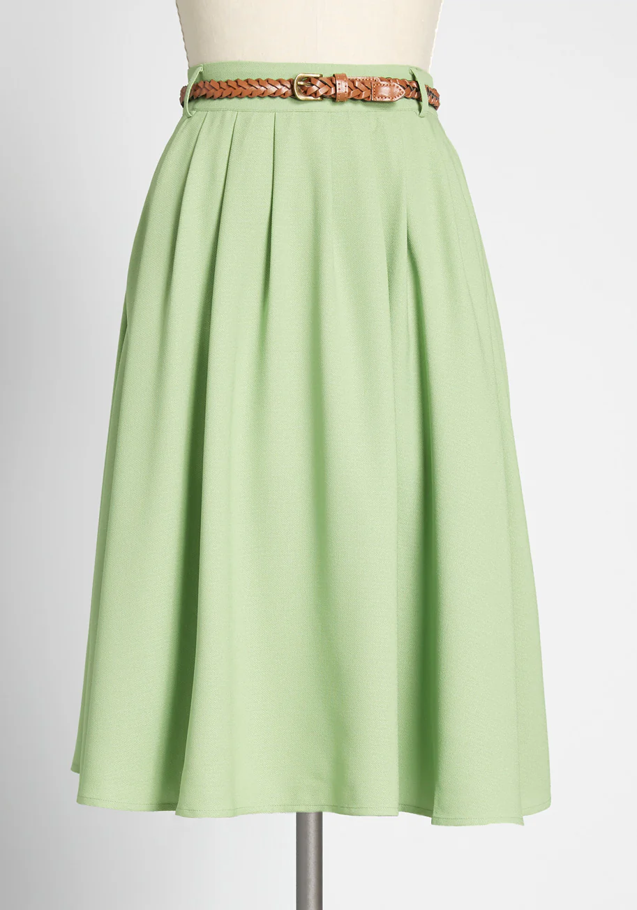 Breathtaking Tiger Lilies Midi Skirt - Olabens
