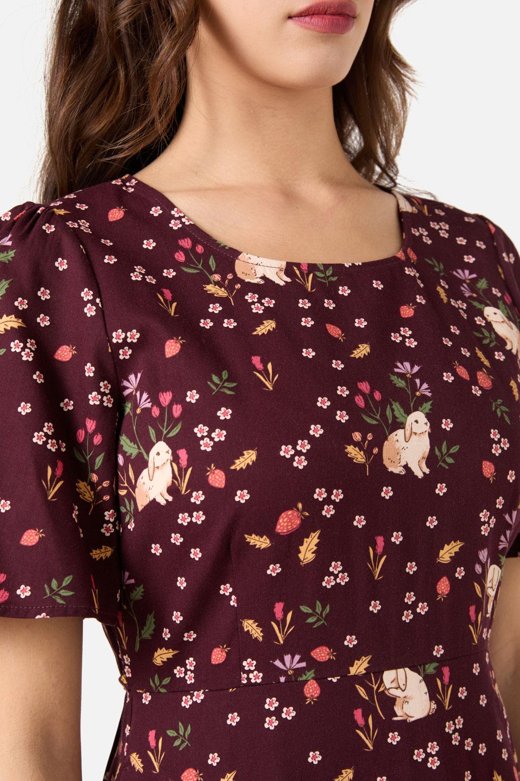 Coco Rabbit Midi Dress - Olabens