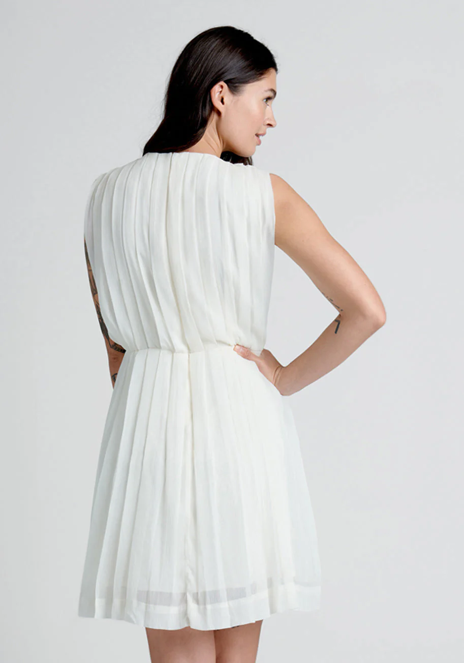 The Pleat-est Things Mini Dress - Olabens