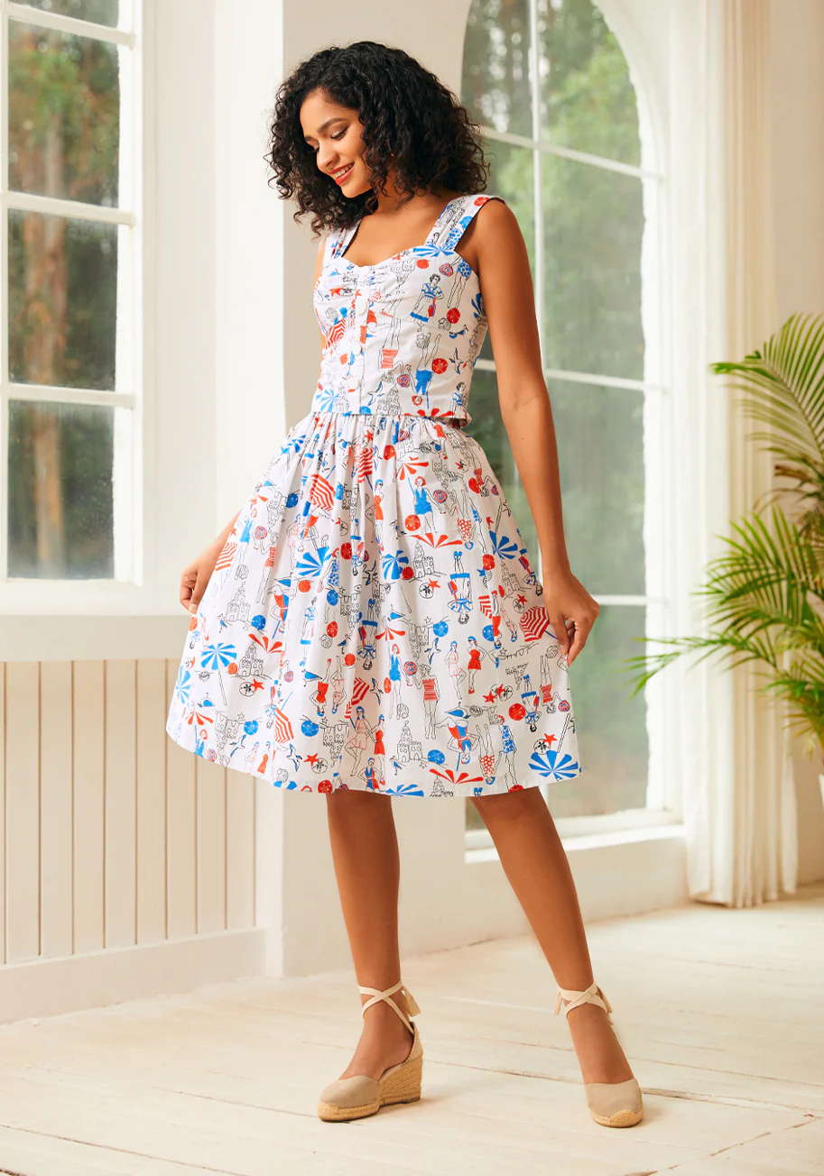 Ocean Breeze Midi Skirt - Olabens