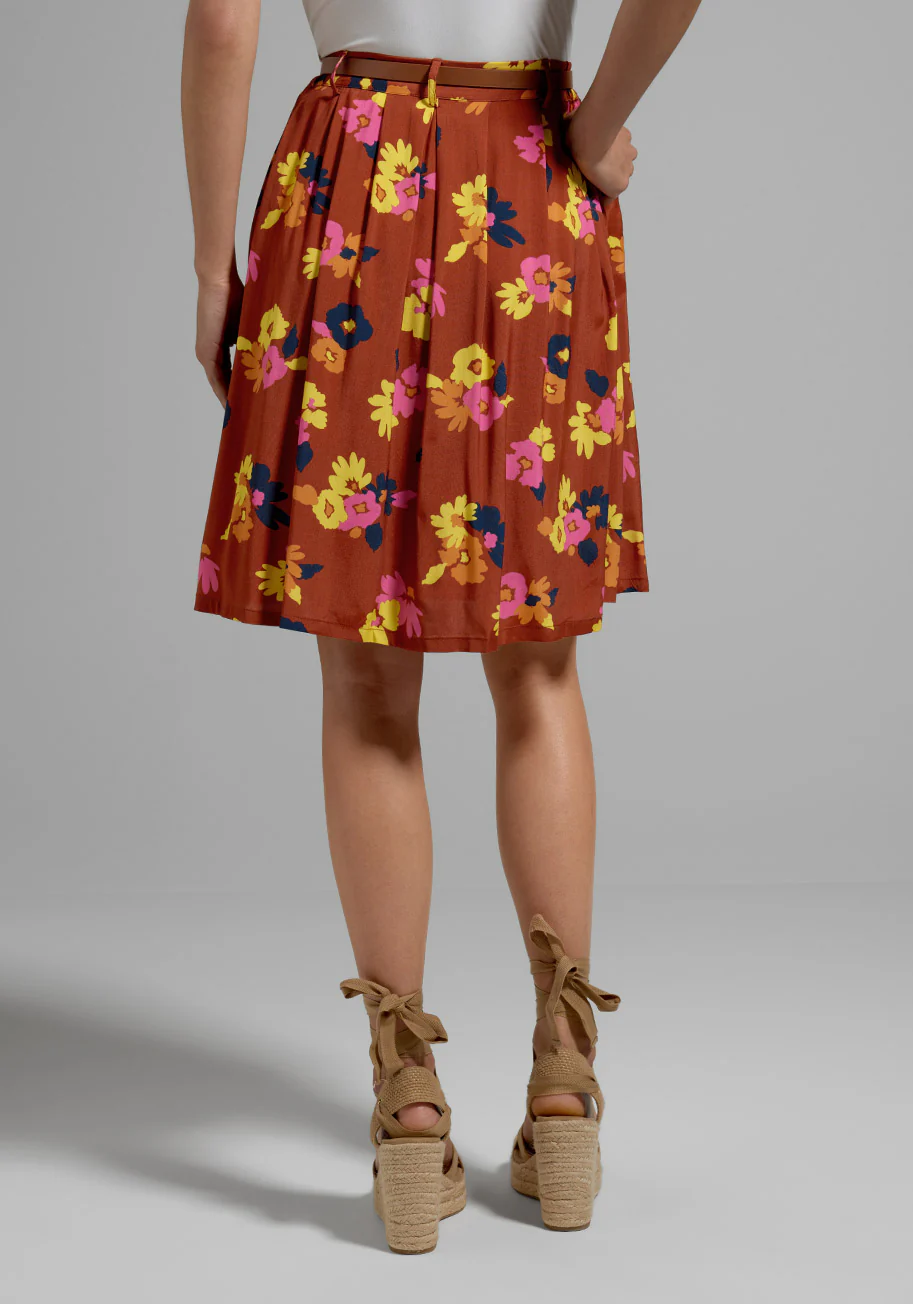 As I Float By Midi Skirt - Olabens