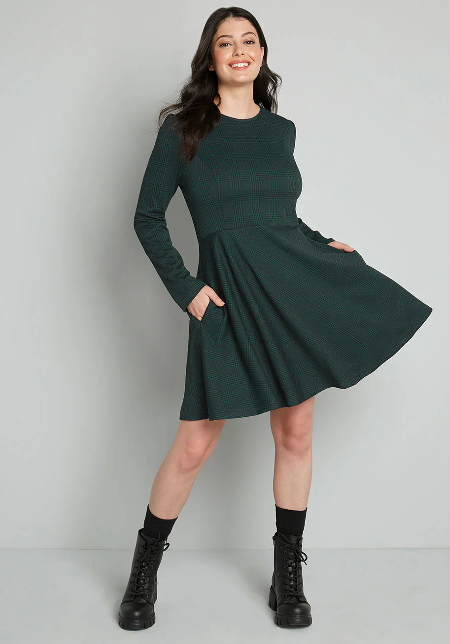 State Of Grace Fit And Flare Dress - Olabens