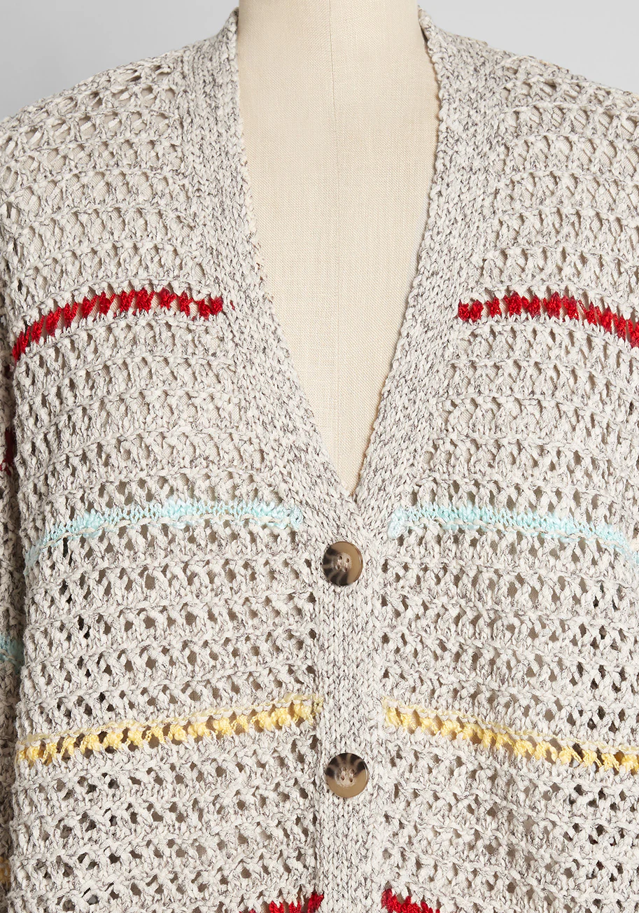 Times Around the Campfire Crochet Cardigan - Olabens