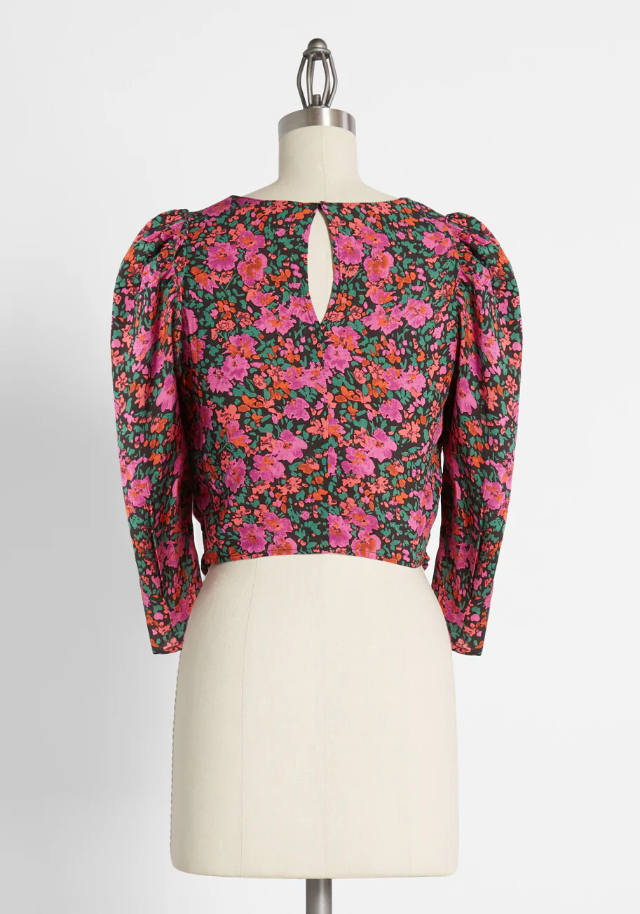 Bouquet All Day Crop Top - Olabens