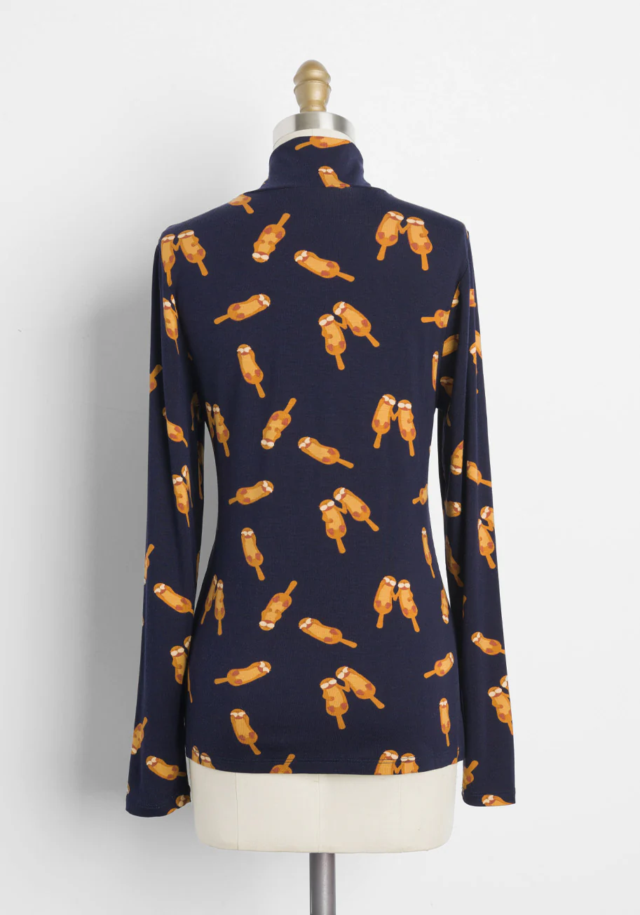 Classic And Cozy Turtleneck Top - Olabens