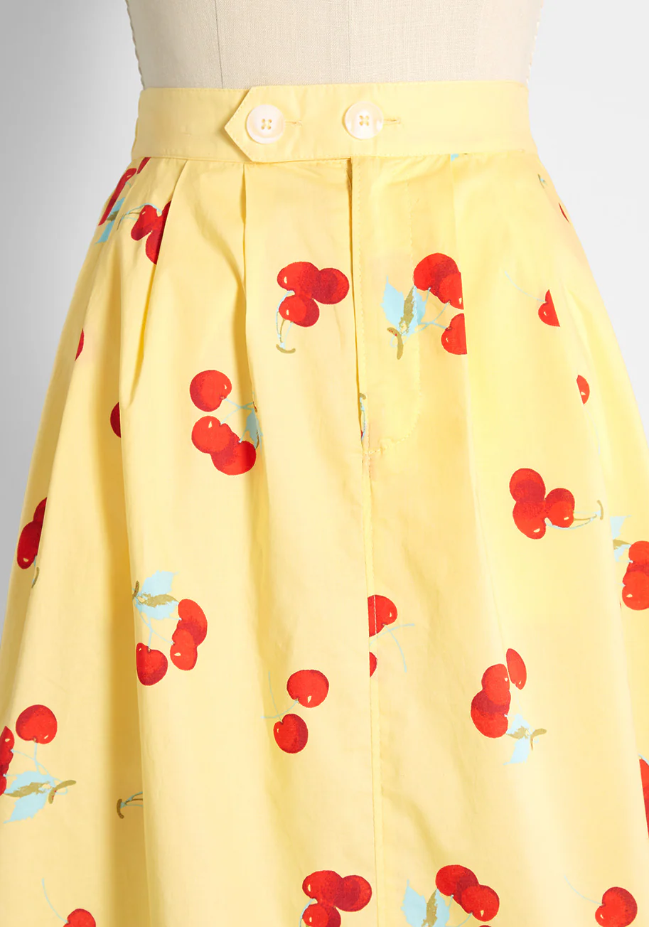 Working for the Long Weekend A-Line Skirt - Olabens