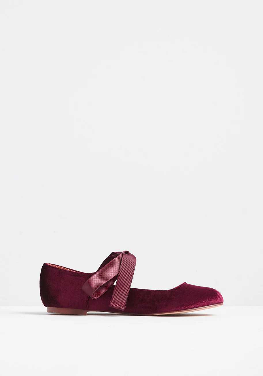 Caught My Eye Velvet Ballet Flat - Olabens