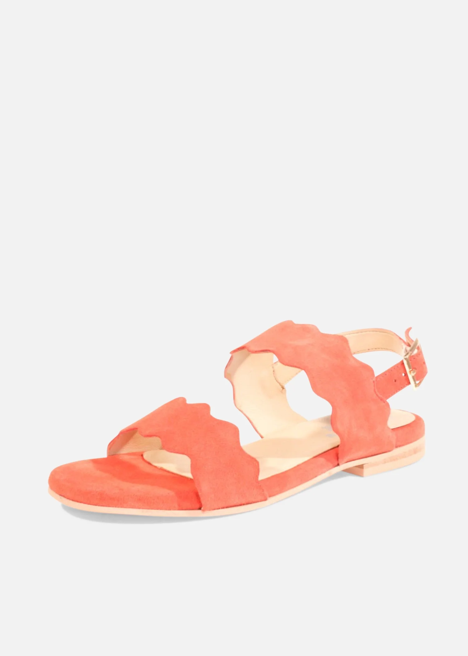 Jarden Suede Scallop Sandals - Olabens