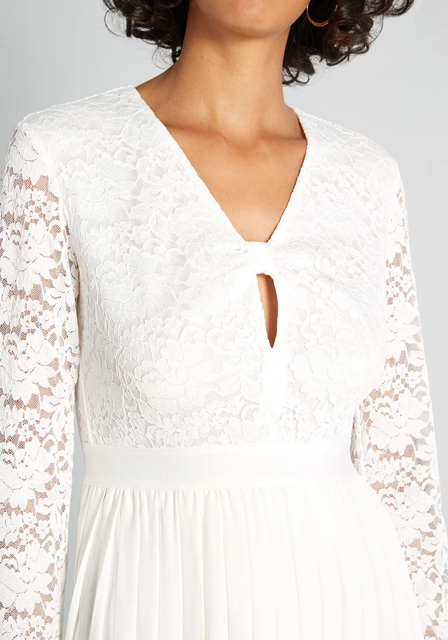Lacing Down the Aisle Maxi Dress - Olabens