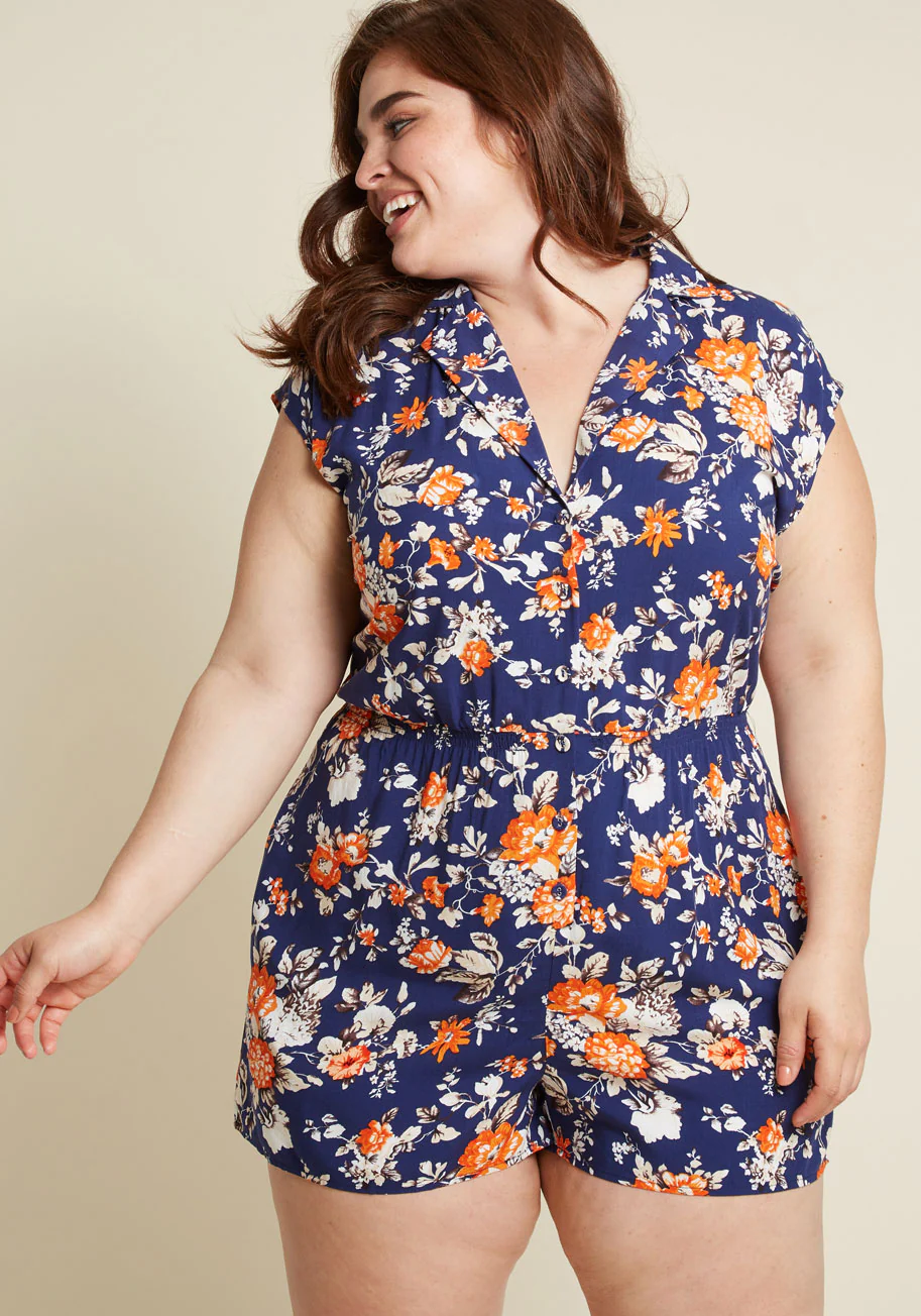 Read It and Steep Romper in Garden - Olabens