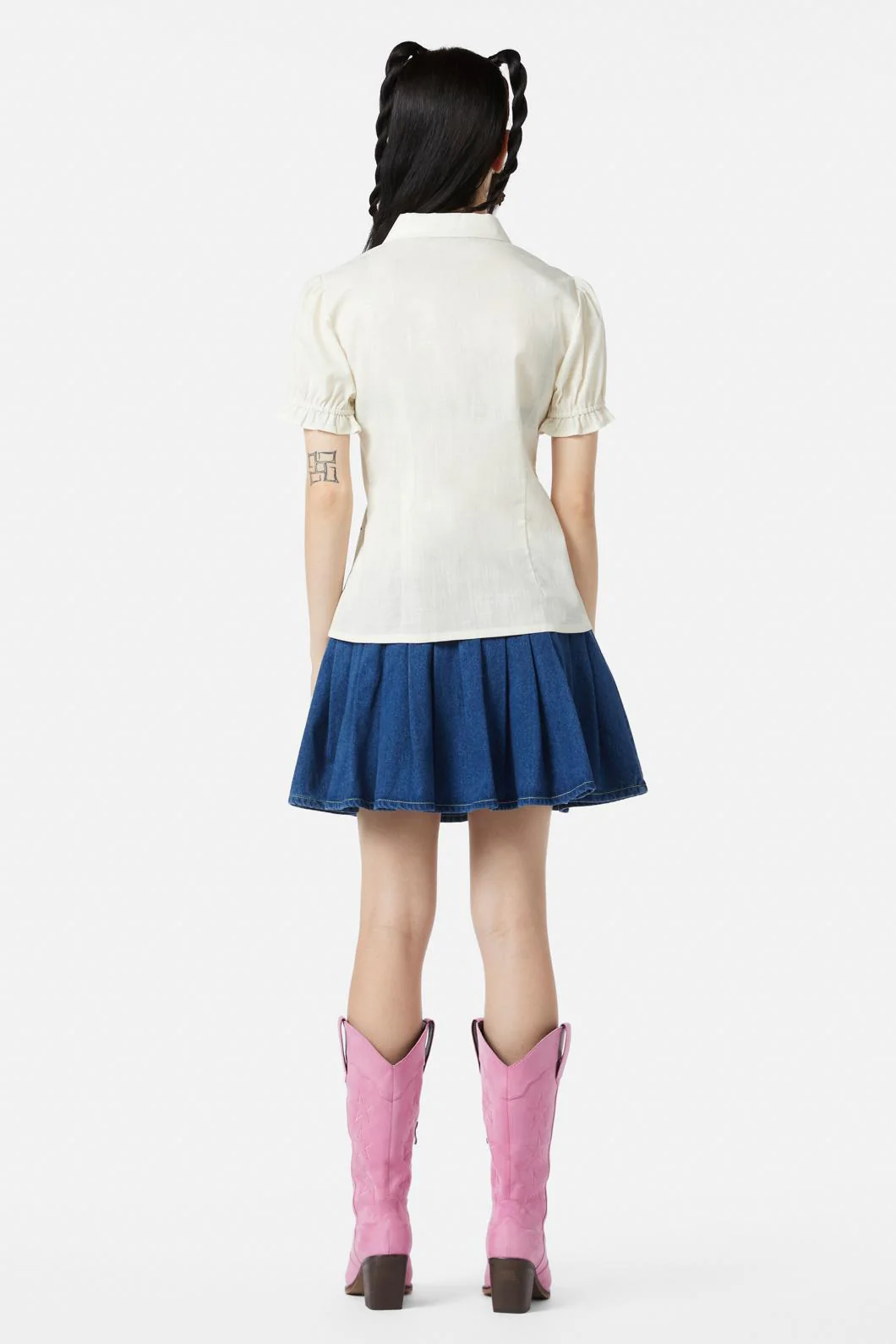 Meowdy Badge Blouse - Olabens