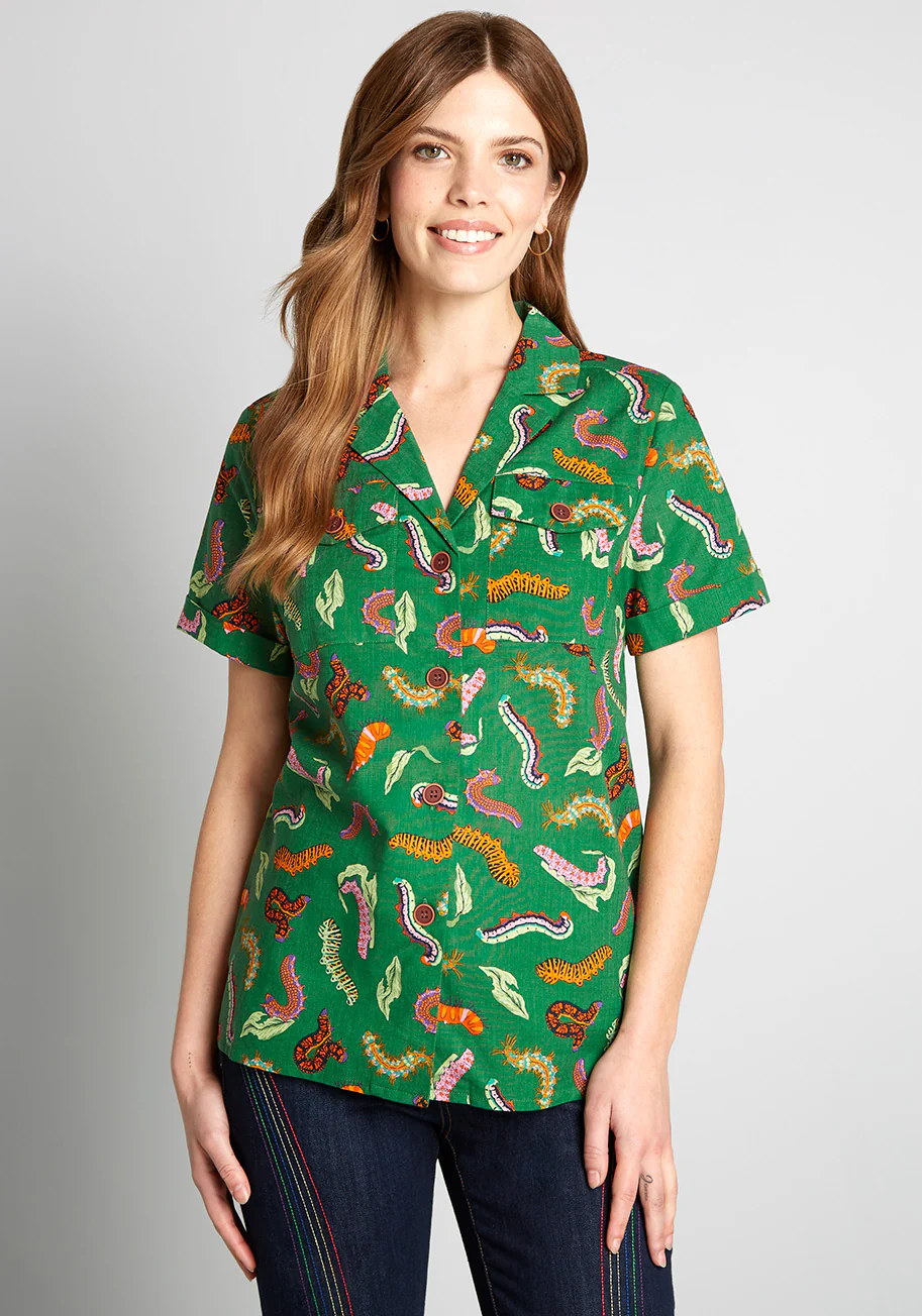 Constantly Transforming Button-Up Top - Olabens