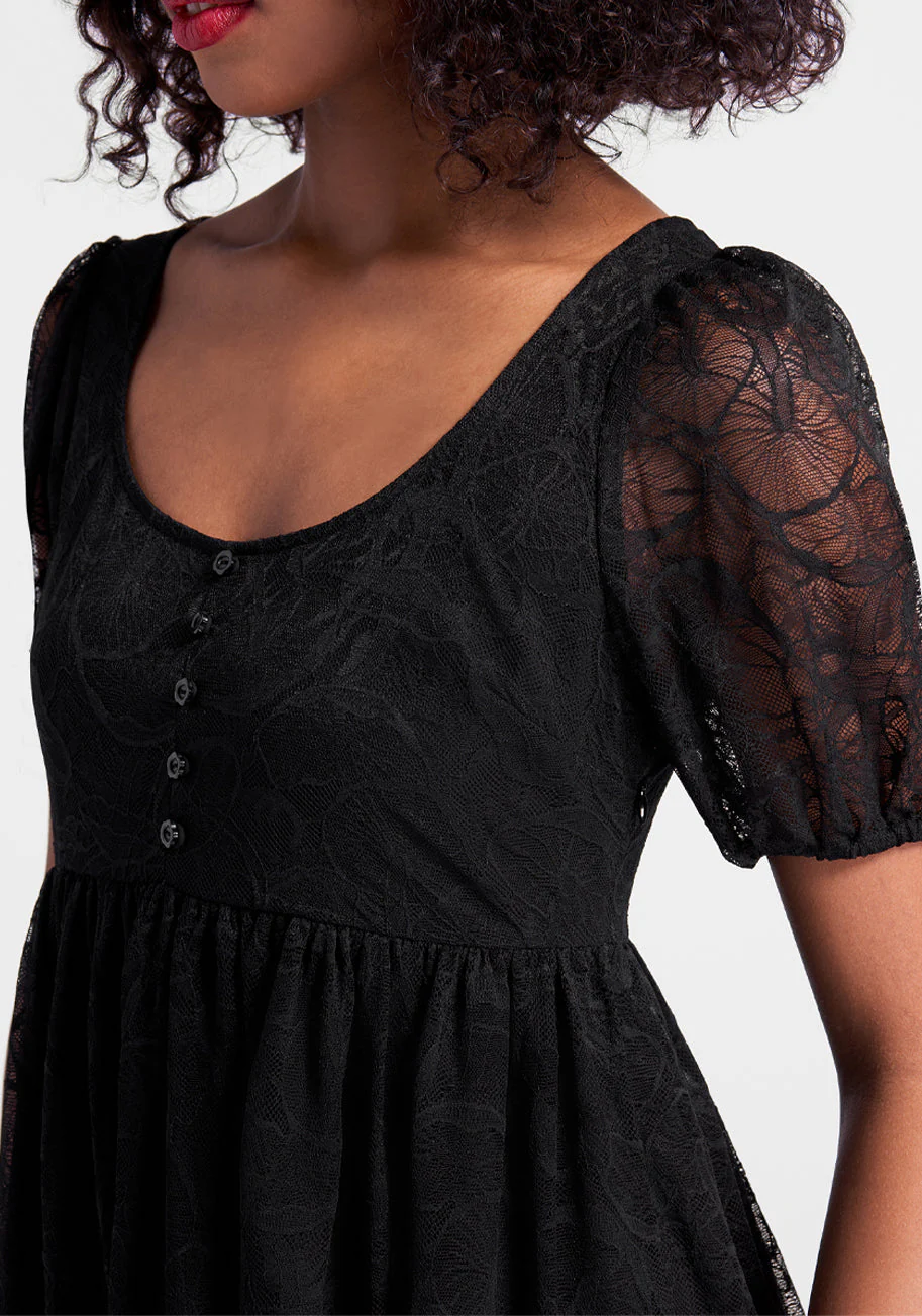 Right Lace, Right Time Babydoll Dress - Olabens