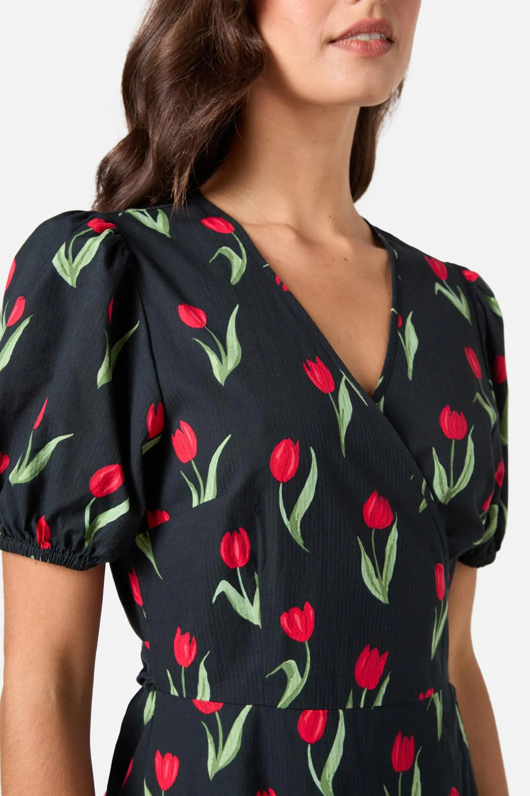 Tulip Midi Wrap Dress - Olabens