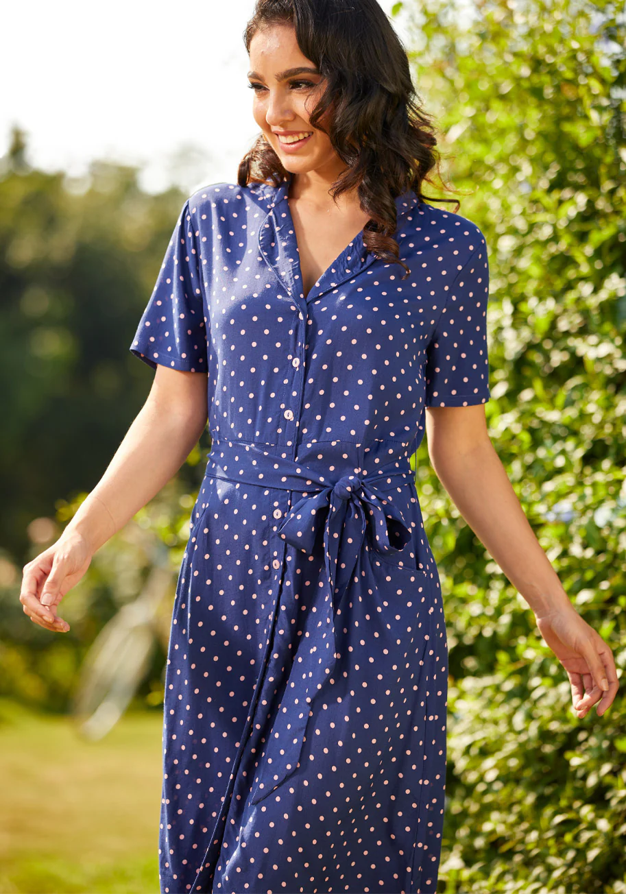 Playing House A-Line Shirt Dress - Olabens