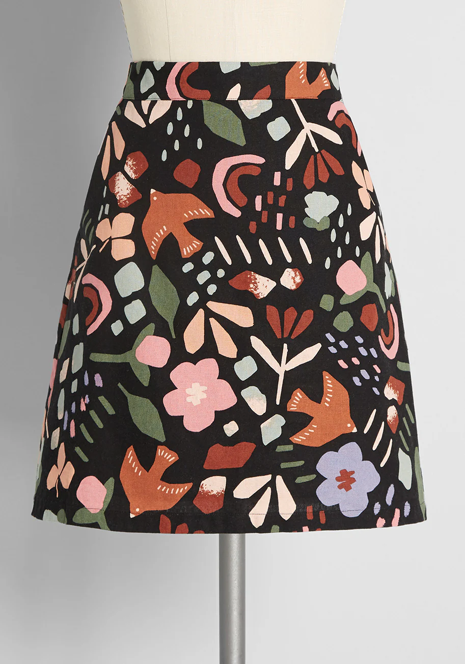 Playful Prisms Mini Skirt - Olabens