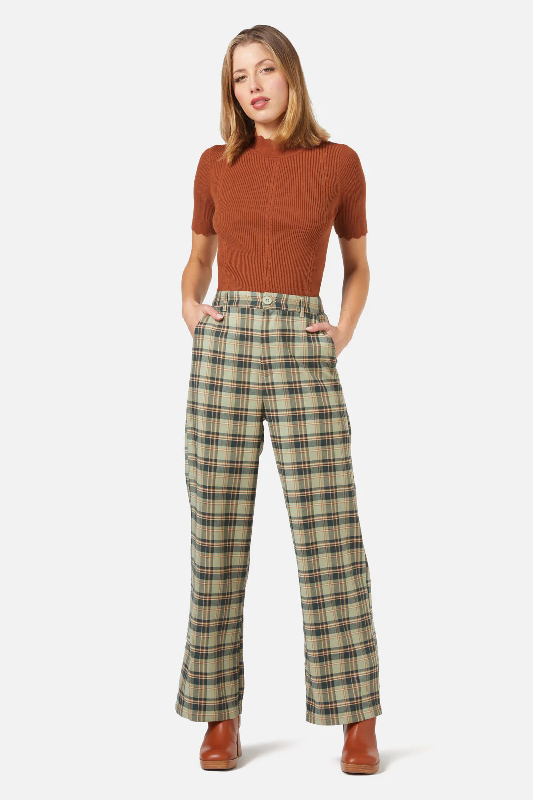 Jeannie Check Pant - Olabens