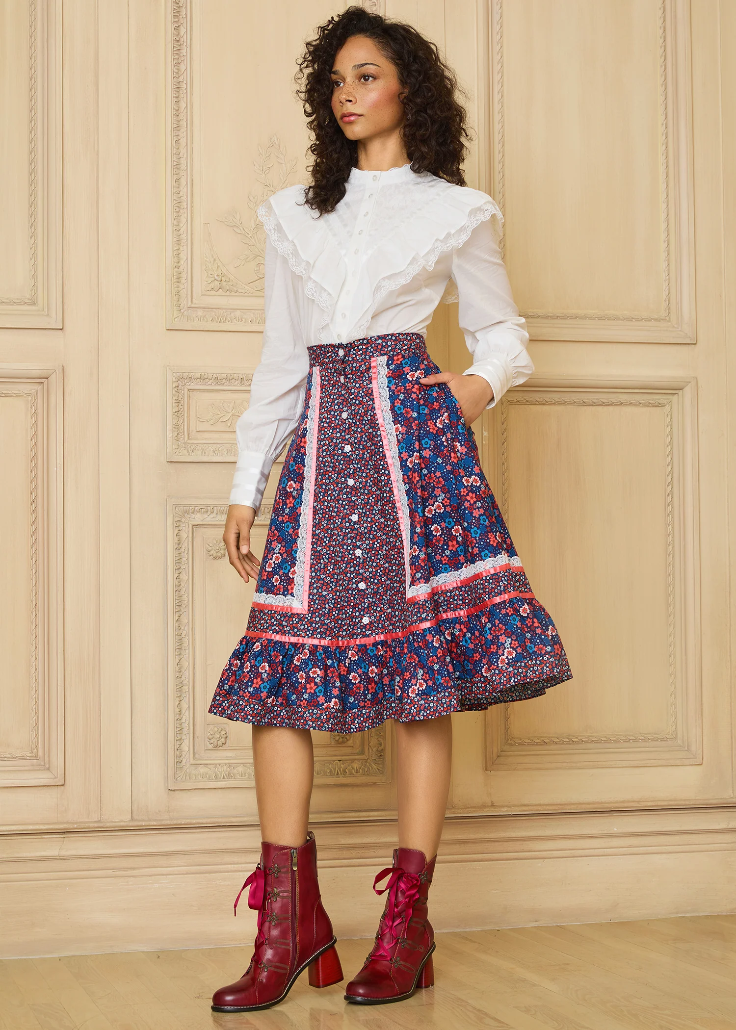 GUNNE SAX for Isnyt's Isabella Midi Skirt - Olabens