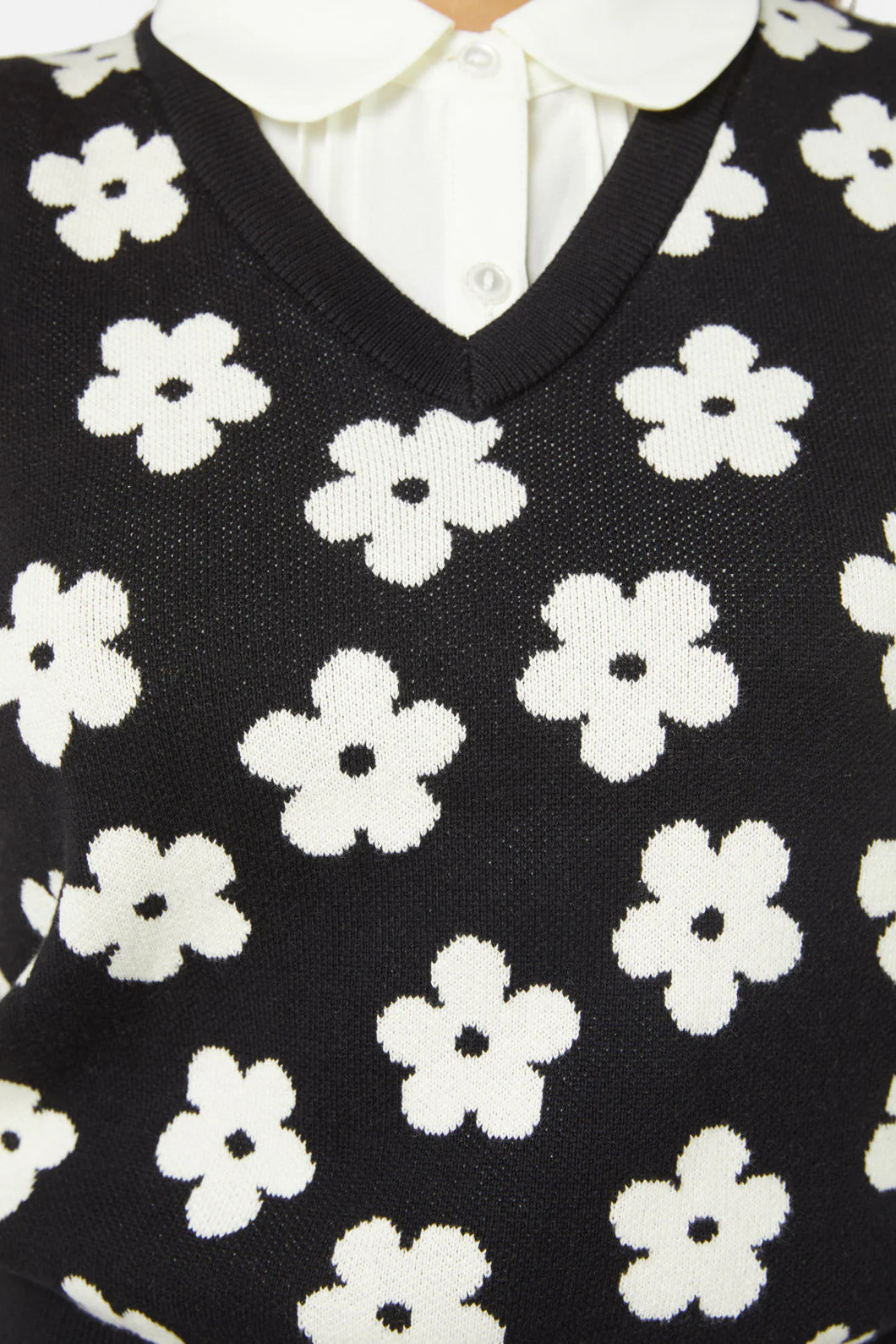 Gigi Daisy Knit Vest - Olabens