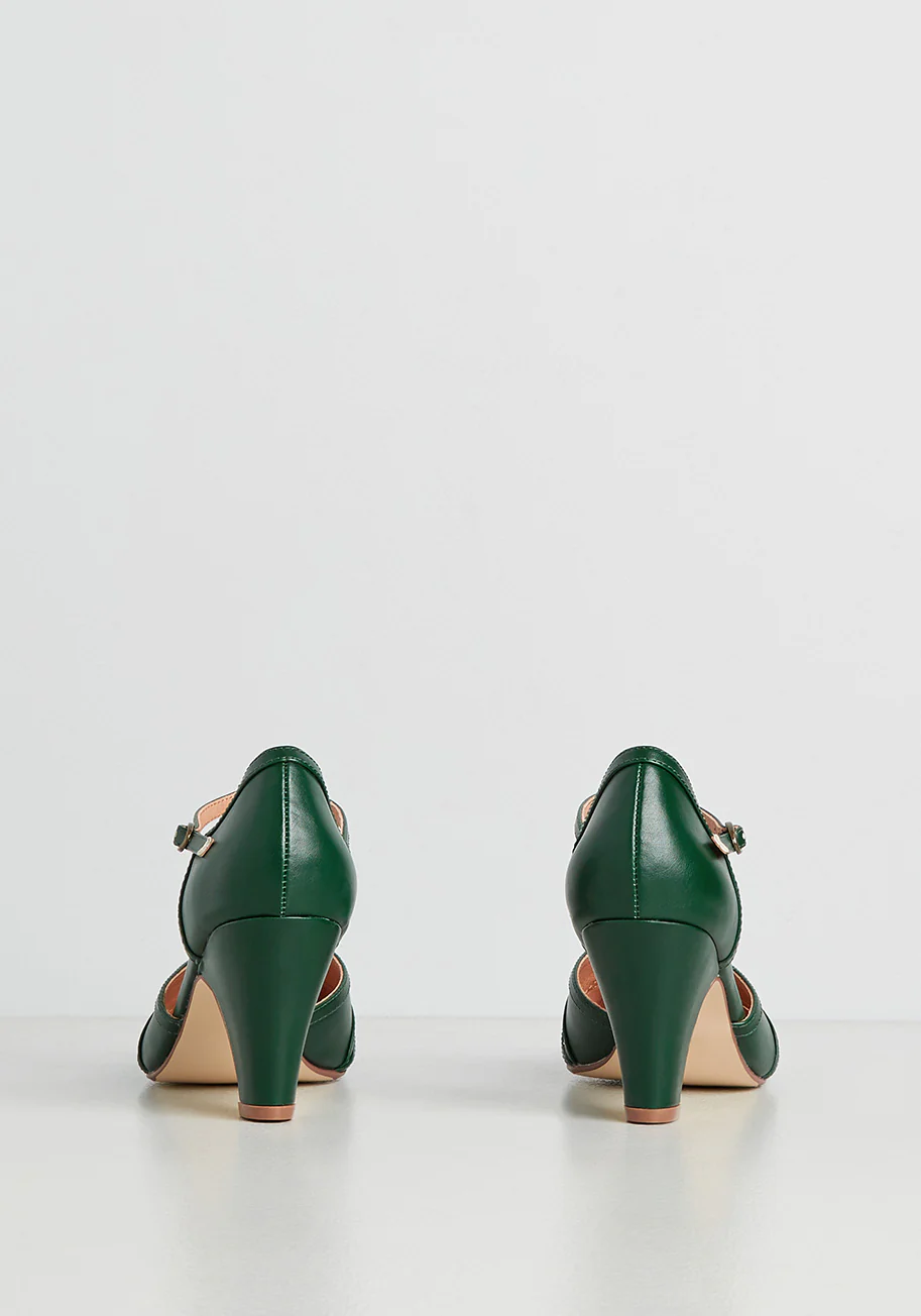 You Take The Lead T-Strap Heel - Olabens