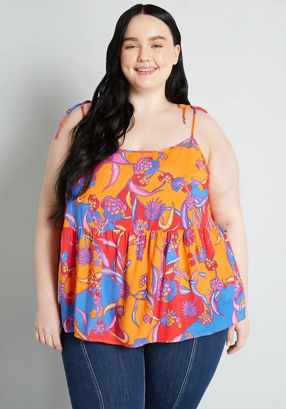 Bohemia Bound Peplum Tank Top - Olabens