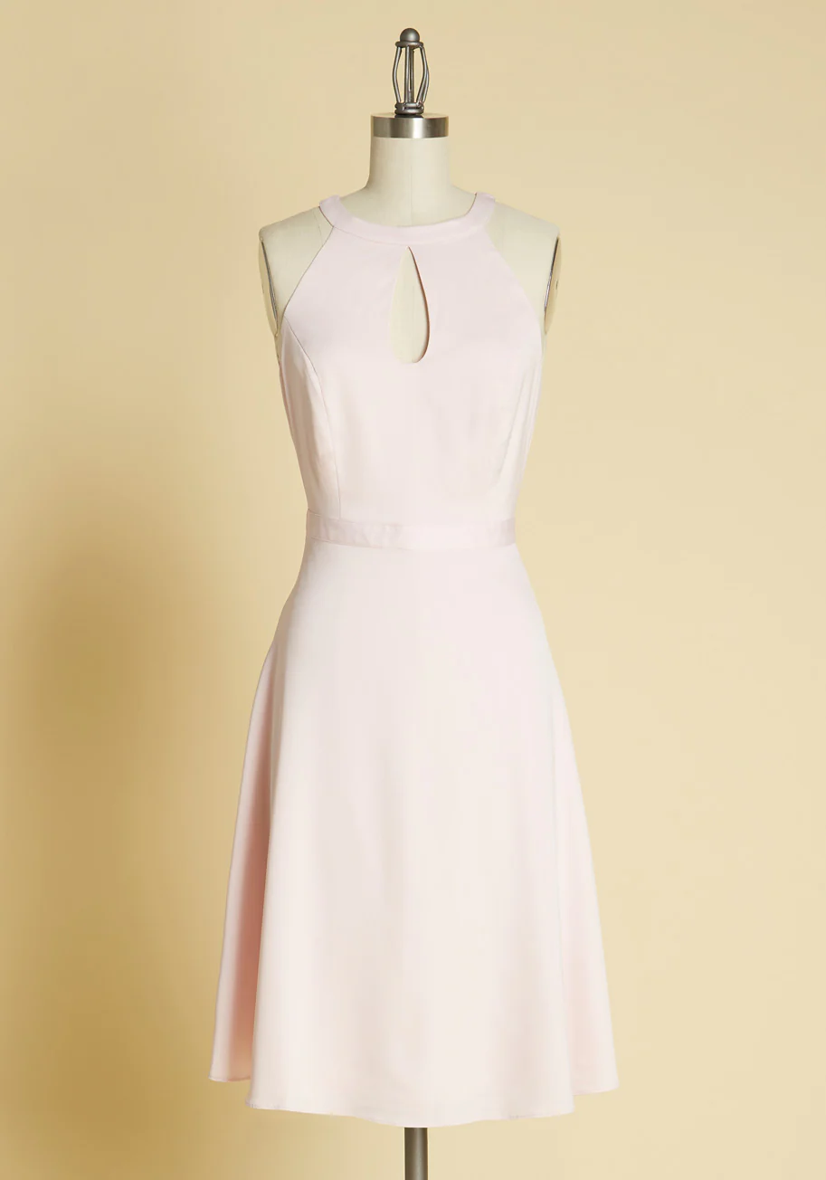 Best of Luxe Satin Halter Dress - Olabens