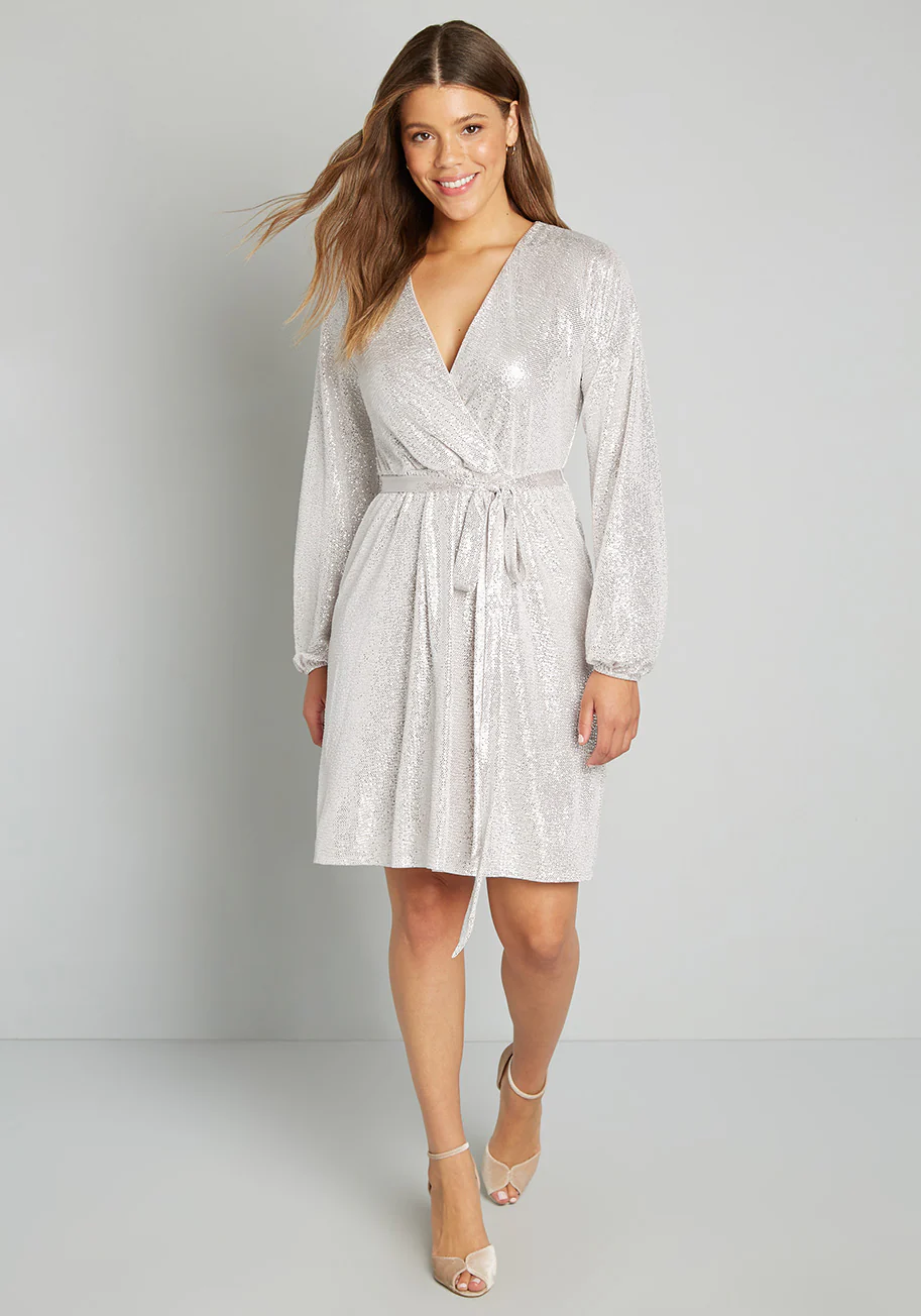 Disco Inferno Wrap Dress - Olabens