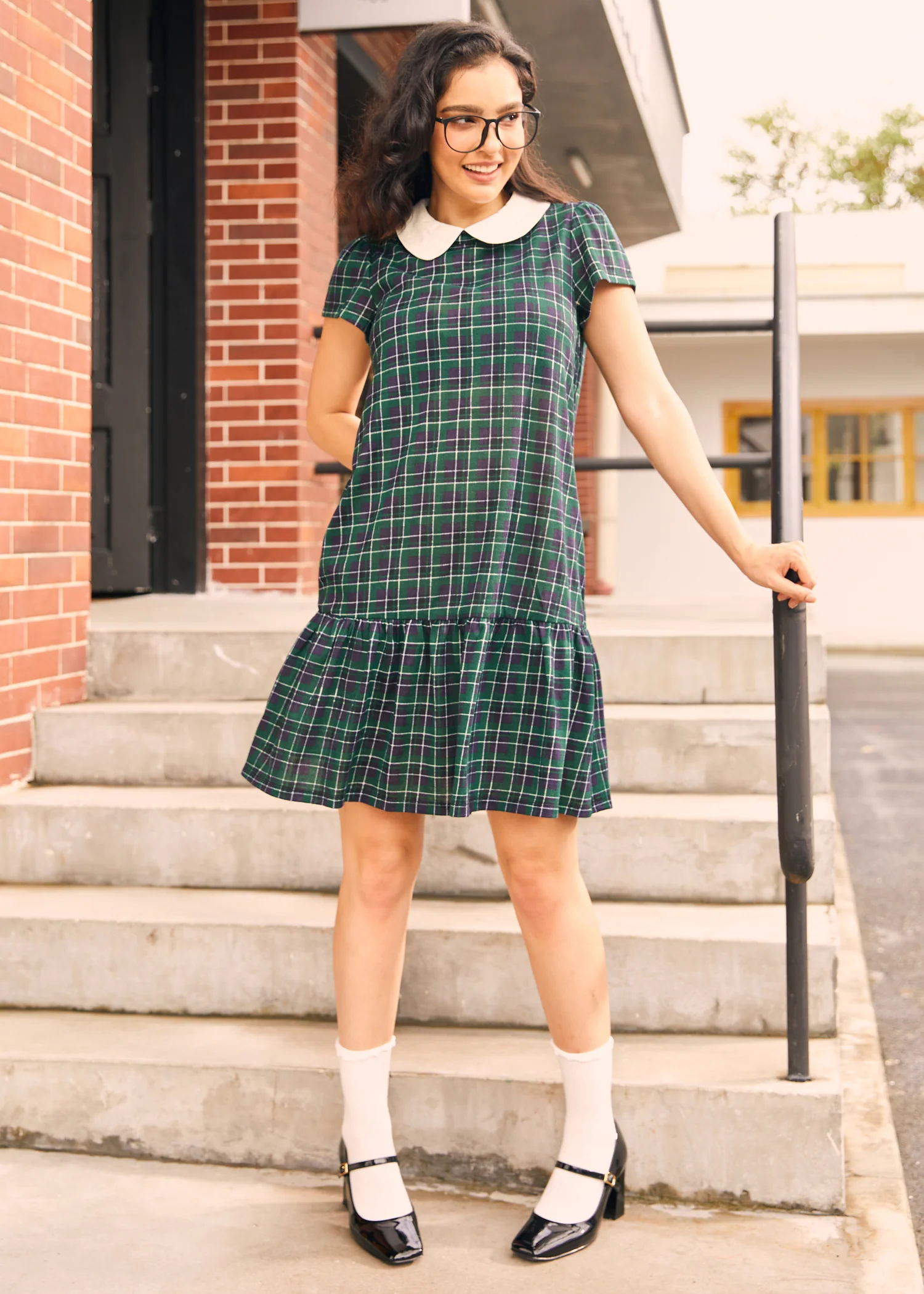 School Days Collared Dress - Olabens
