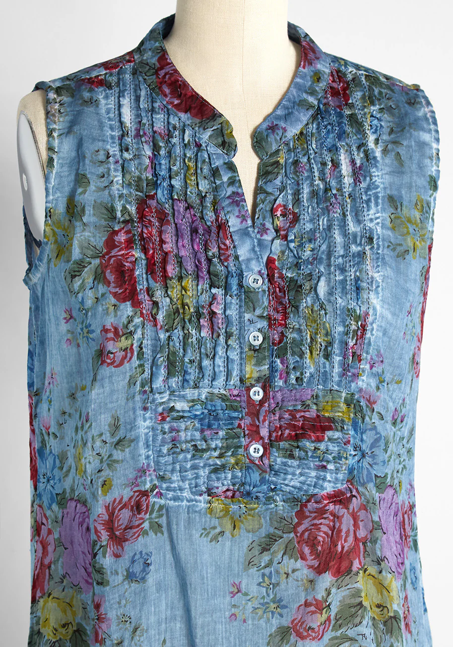 Just Breezing By Sleeveless Shirt - Olabens