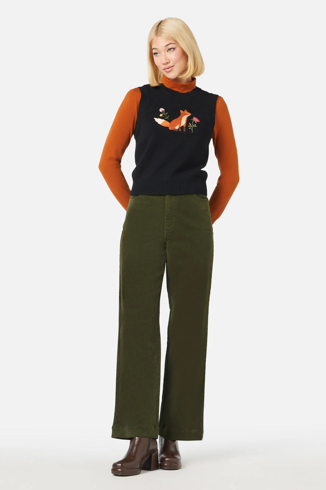 Fox Knit Vest - Olabens