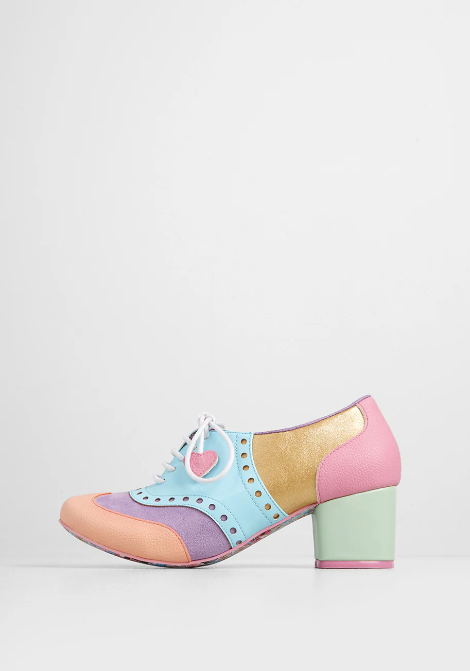 Sweetly Swirled Oxford Heel - Olabens