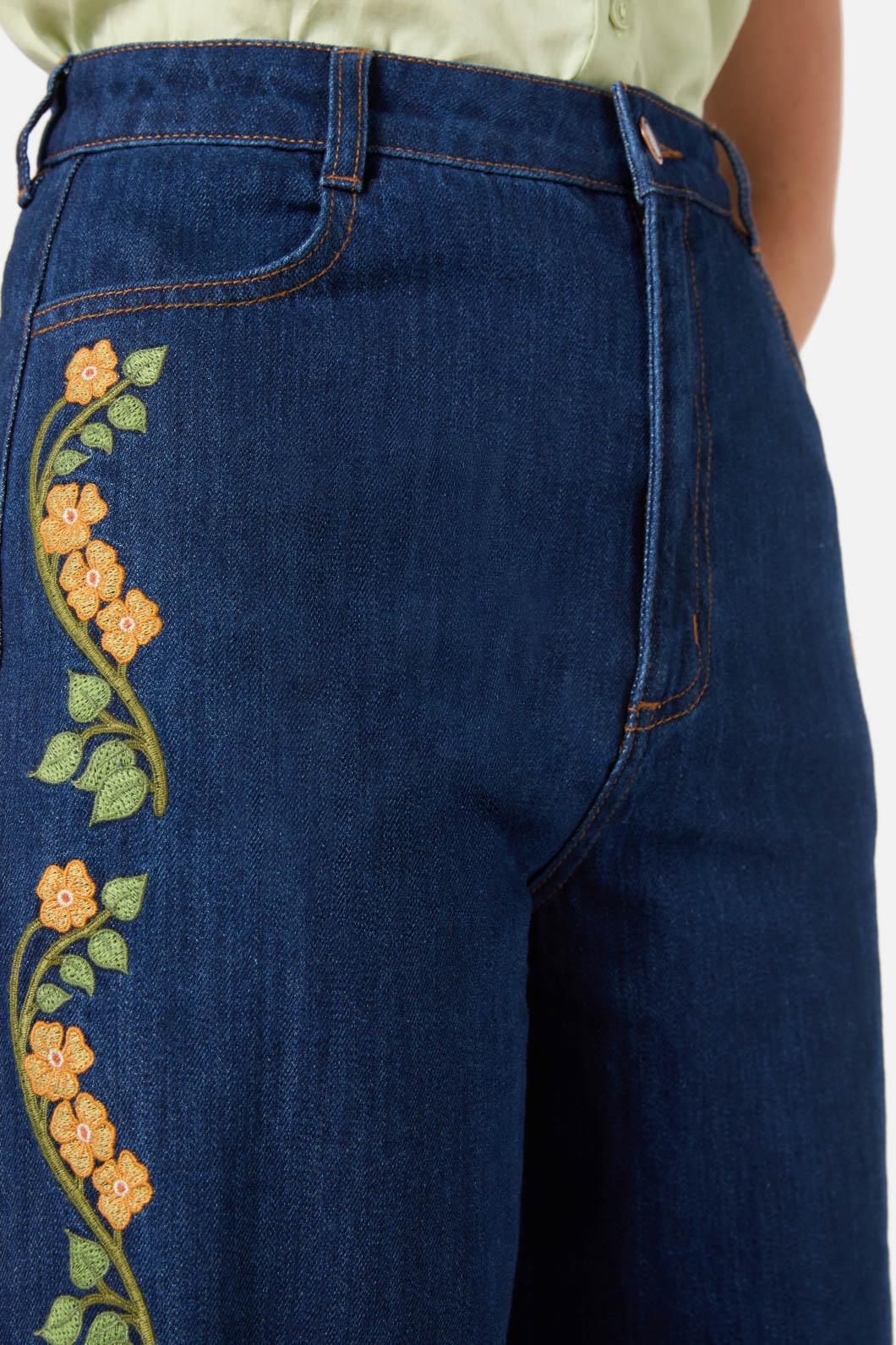 Flower Child Embroidered Jean - Olabens